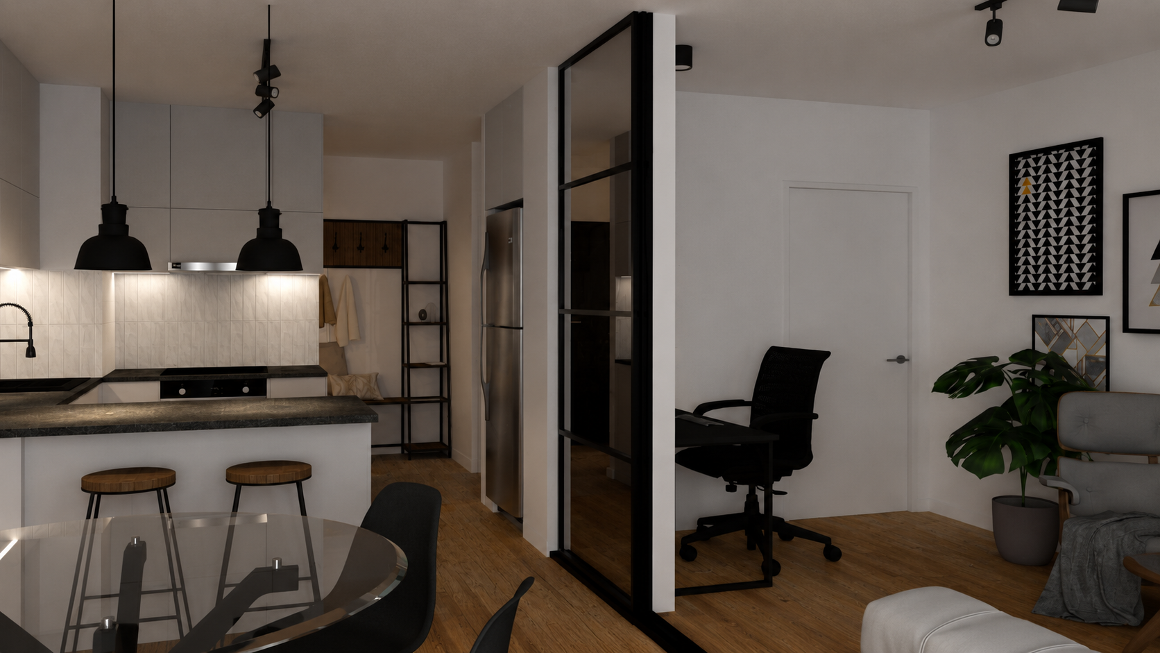Comprehensive architectural and interior design project in Podgórze, Krakow — ALVBI